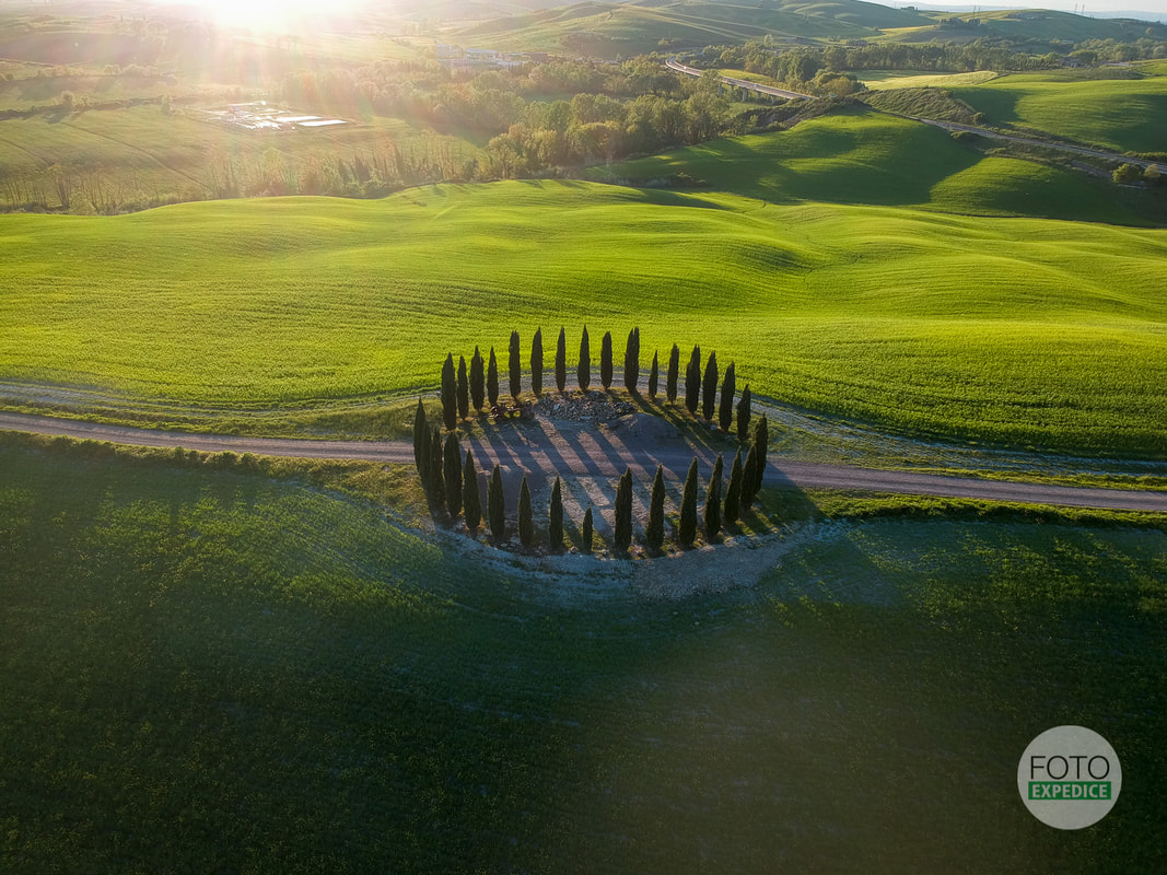 Fotoexpedice Toskánsko dron Martin Kamín